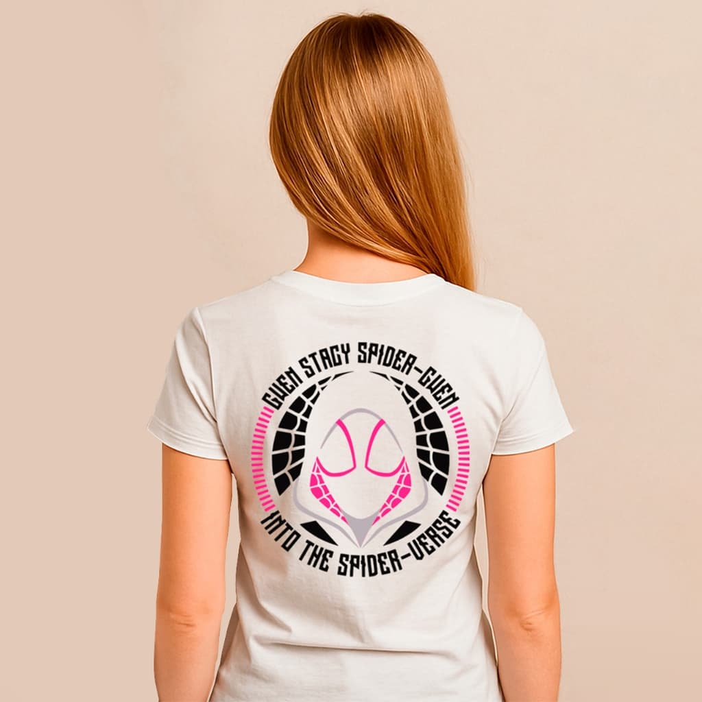 Camiseta Spider Gwen Feminina Aranha Miles Camisa Estampada