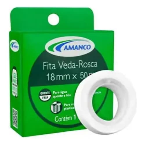 Fita Veda Rosca Amanco  – Vedação Segura e Durável para Tubos e Conexões