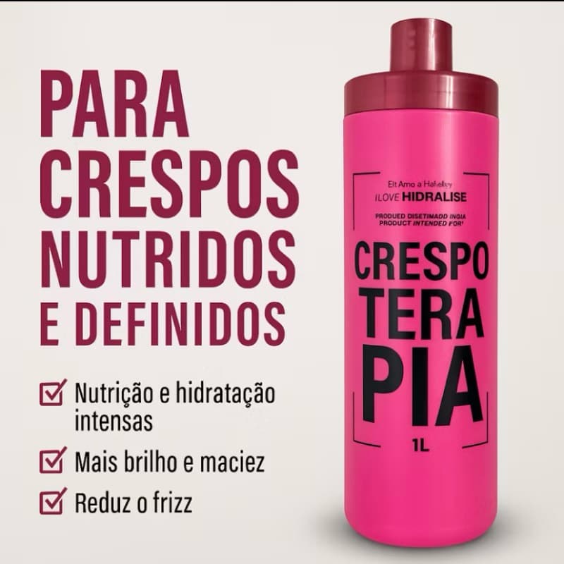 Creme Finalizador de Cachos - Crespoterapia Hidralise Original 1 Litro