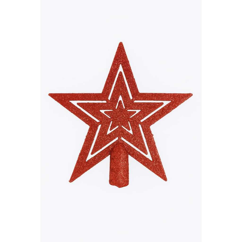 Ponteira Estrela Dourada Art Chrismas Vazada 17cm
