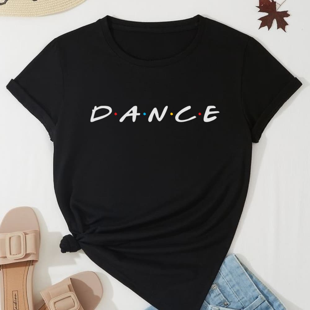 Camiseta Feminina Dança Dance Blusa T Shirt 100% Algodão