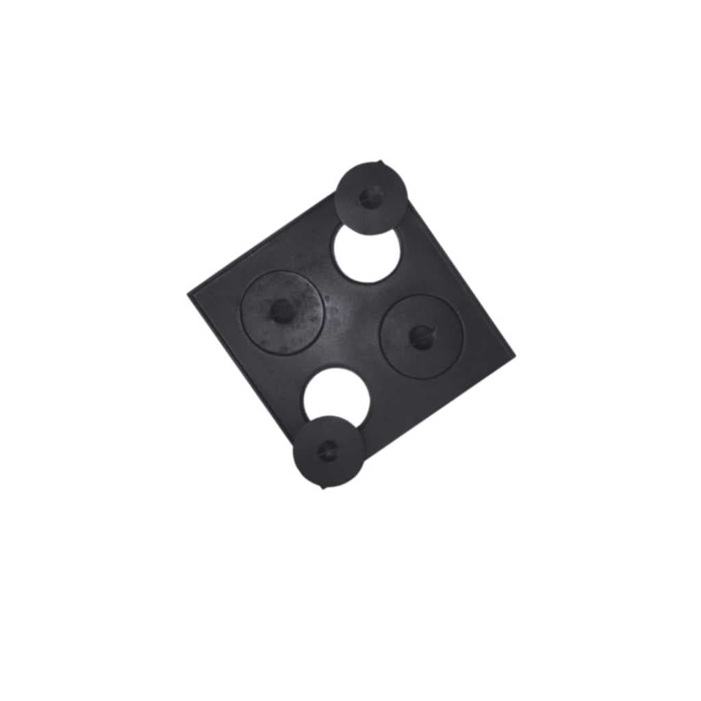 Chapa de Ferro para Fogão a Lenha – Resistente e Durável - QUADRADA 4 FUROS 46x46 CM