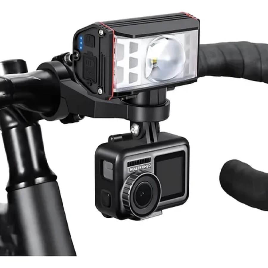 Farol De Bike Potente Com 50.000 Lúmens Recarregável Via Usb