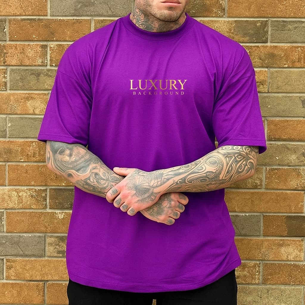 Camiseta 100% Algodão Estampa Luxuria camisa streetwear fio 30.1