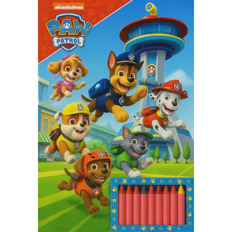 Livro de Atividades Patrulha Canina + Giz de Cera Original Nickelodeon
