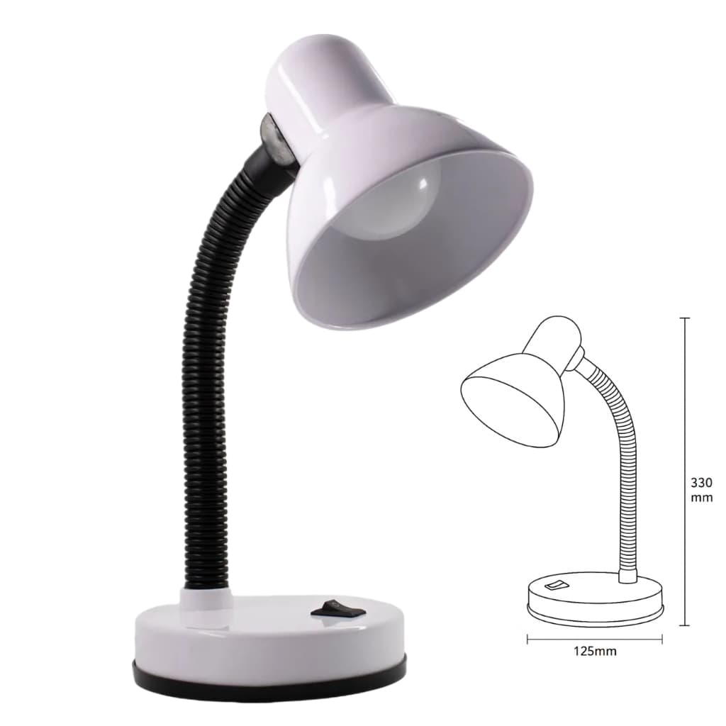 Luminária de Mesa Led 4w Kian Branca Fria 5000k Bivolt - Ideal p/Studio, Escritório e Home Office