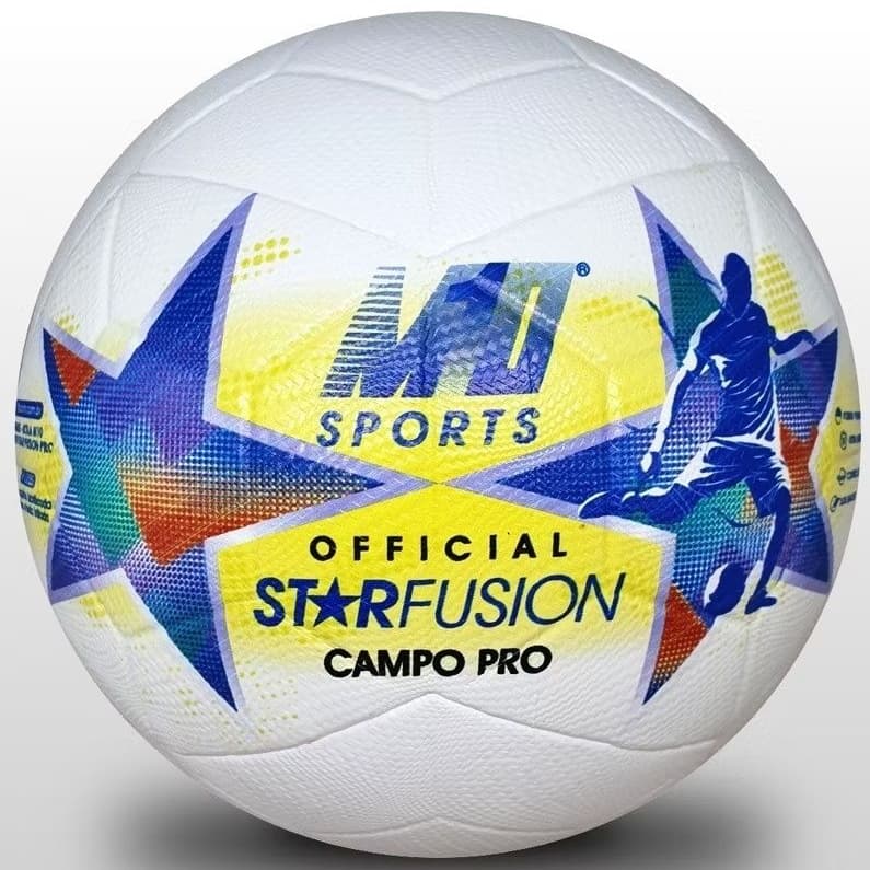 Bola de Futebol Campo Star Fusion Amarela (2 faces) MSM05 M10