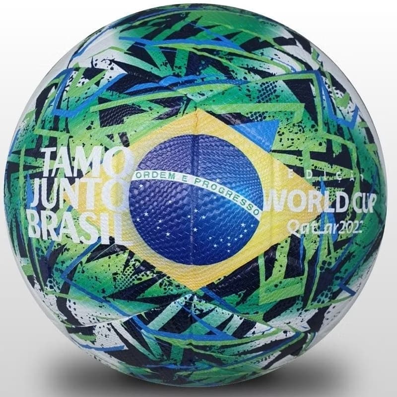 Bola de Futebol N5 Oficial  BRASIL CAMPO COPA DO MUNDO QATAR 2022 MC12 M10