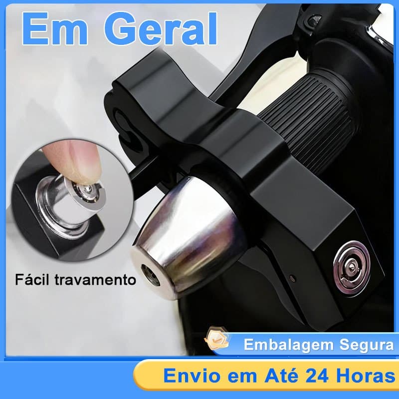 Trava Manete para Moto Universal Anti Roubo Trava Punho Freio Acelerador Segurança Resistente Para Todas Motocicletas