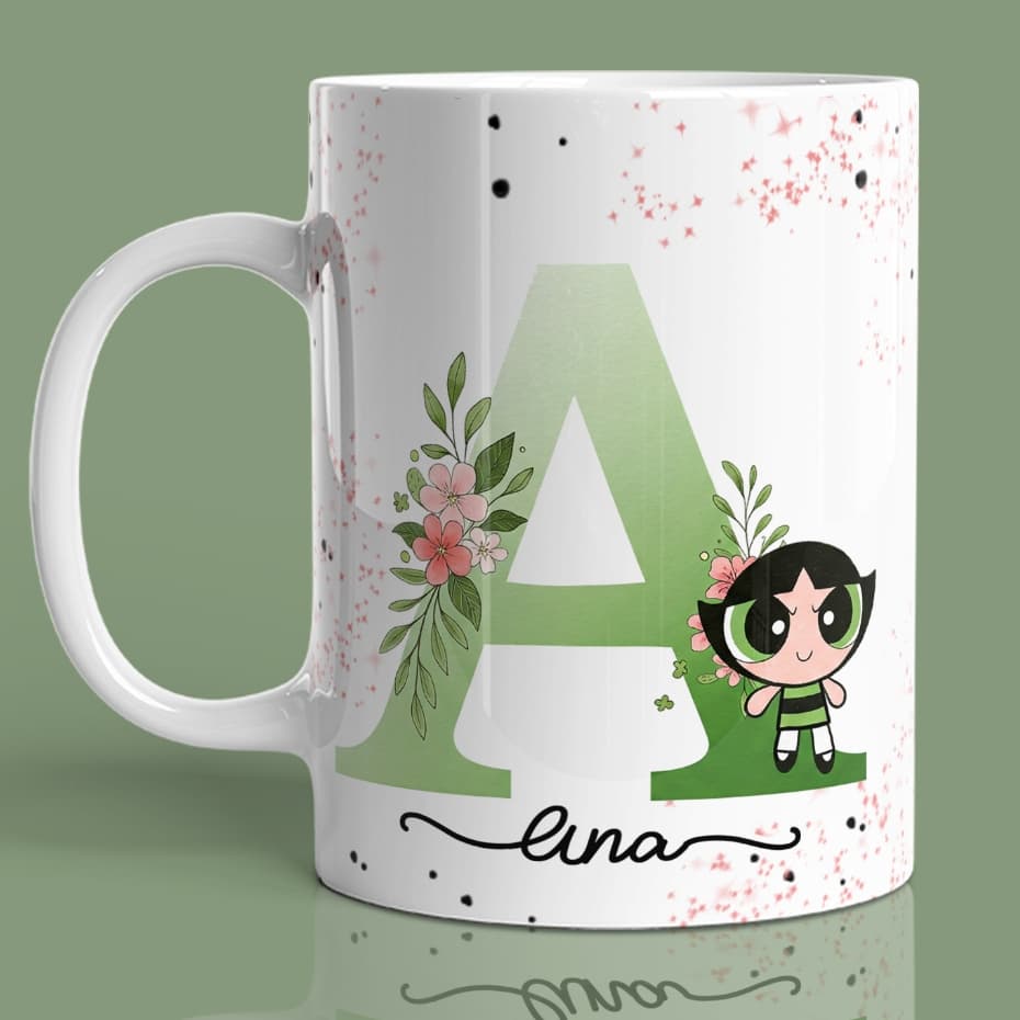 Caneca xícara Alfabeto Docinho - Poderosas