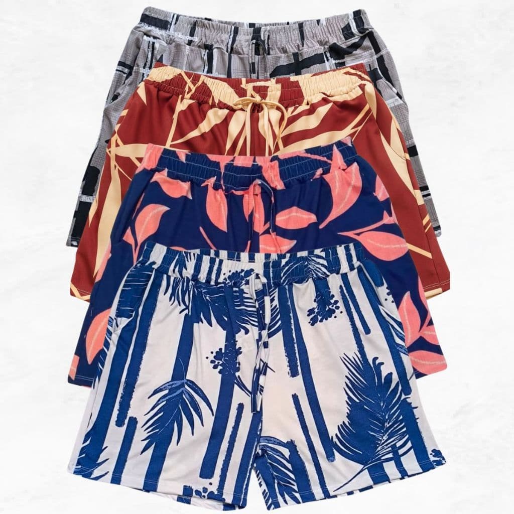 Kit 4 Short Feminino Plus Size Verão Bermuda Feminina Plus Size Praia Promoção