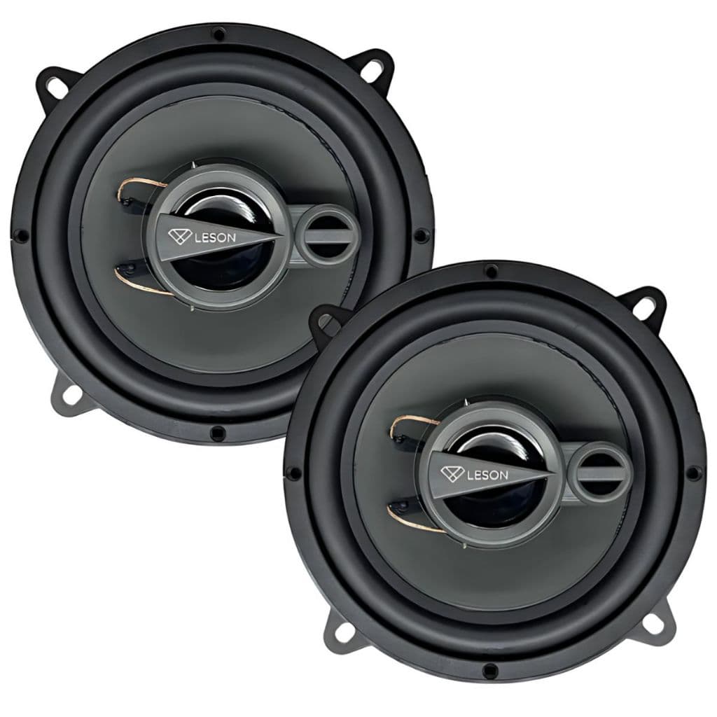 Par Alto Falantes Triaxial 5 Polegadas Leson Diamond 140W Som Carro Portas