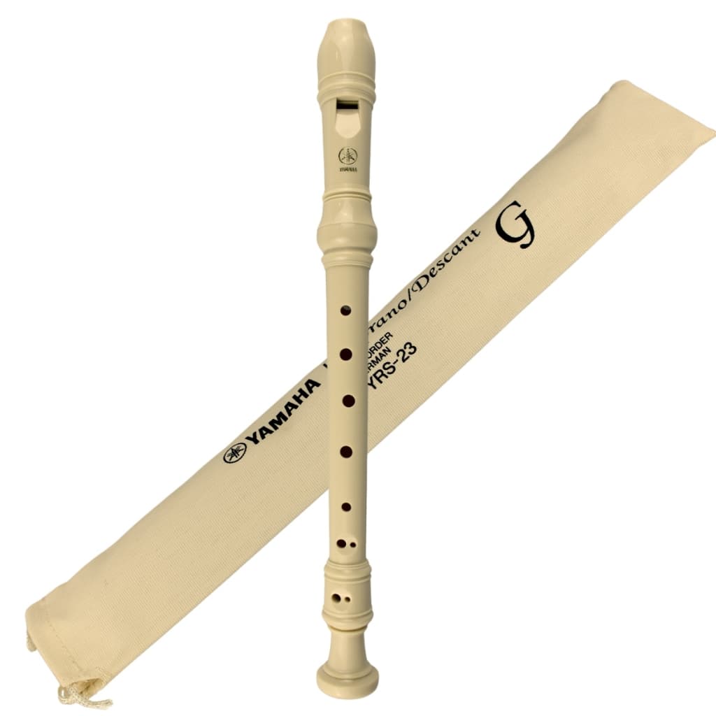 Flauta Doce Yamaha Soprano Germânica Yrs23g Com Capa