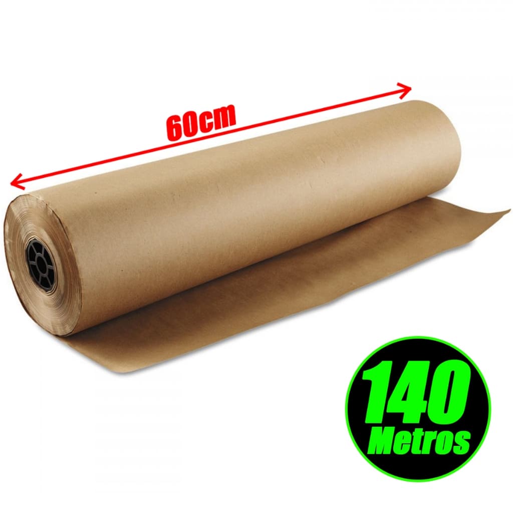 Bobina Papel Pardo Kraft Papel Para Embalagem De Caixa 80g Diversos Tamanhos Envio Correios