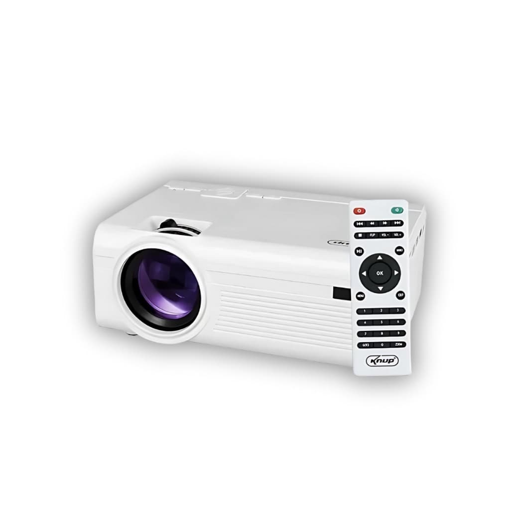 Projetor KNUP KP-PJ002 Full HD 1800 Lumens HDMI/USB, 120" Portátil MicroSD