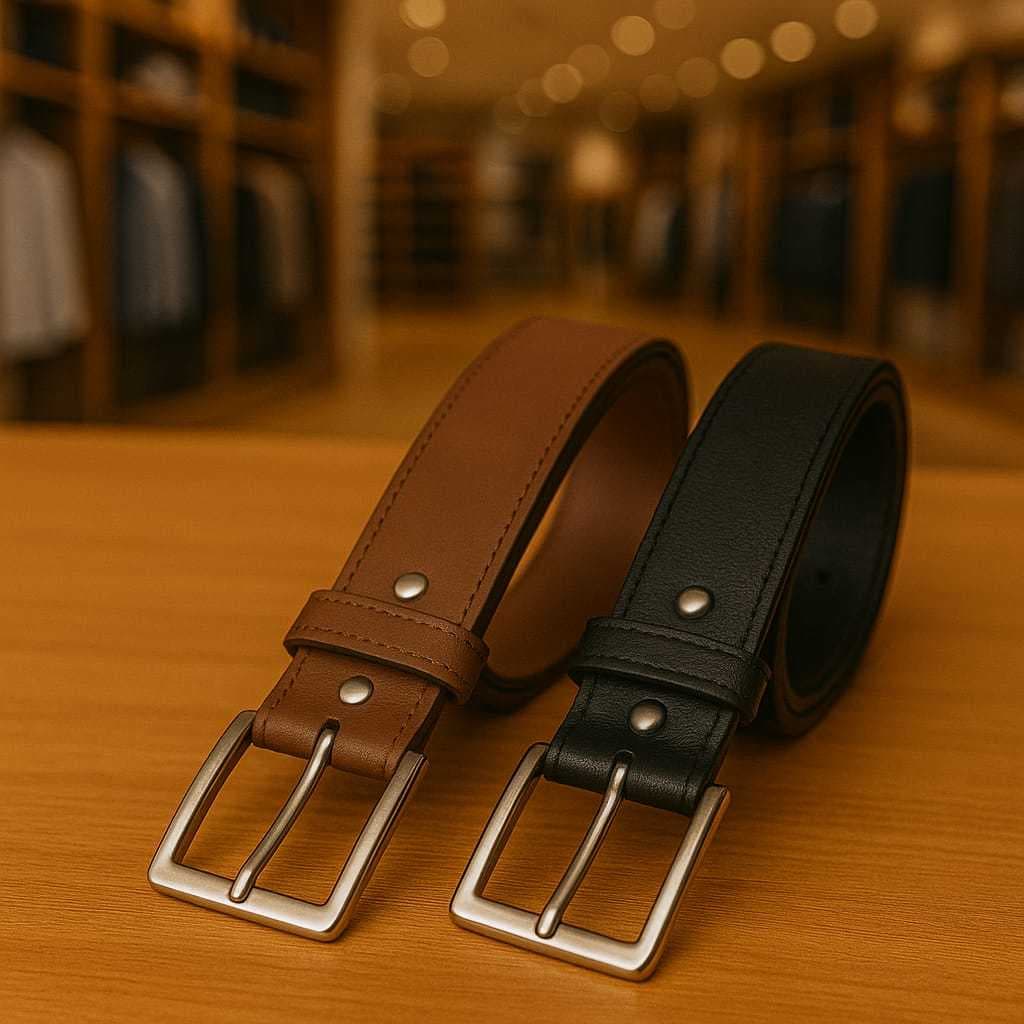 Kit 2 OU 4 Cinto Masculino Tradicional ou Unidade 120 cm Ajustável Preto e Marrom Casual Social Presente Dia a Dia