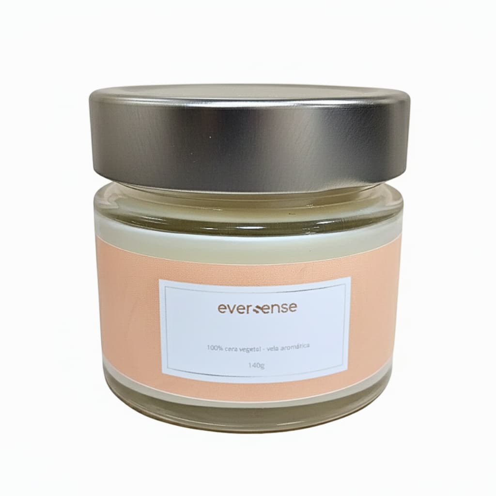 Vela Aromática de Pote Perfumada Aromaterapia Baunilha Mel Sementes do Brasil 140 g