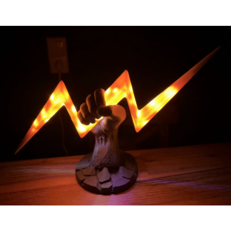 Luminária Percy Jackson Abajur Led Ladrão de Raios