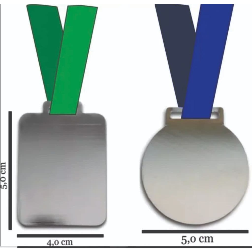 350 Medalhas de Metal Grande Adesivo sem Personalização