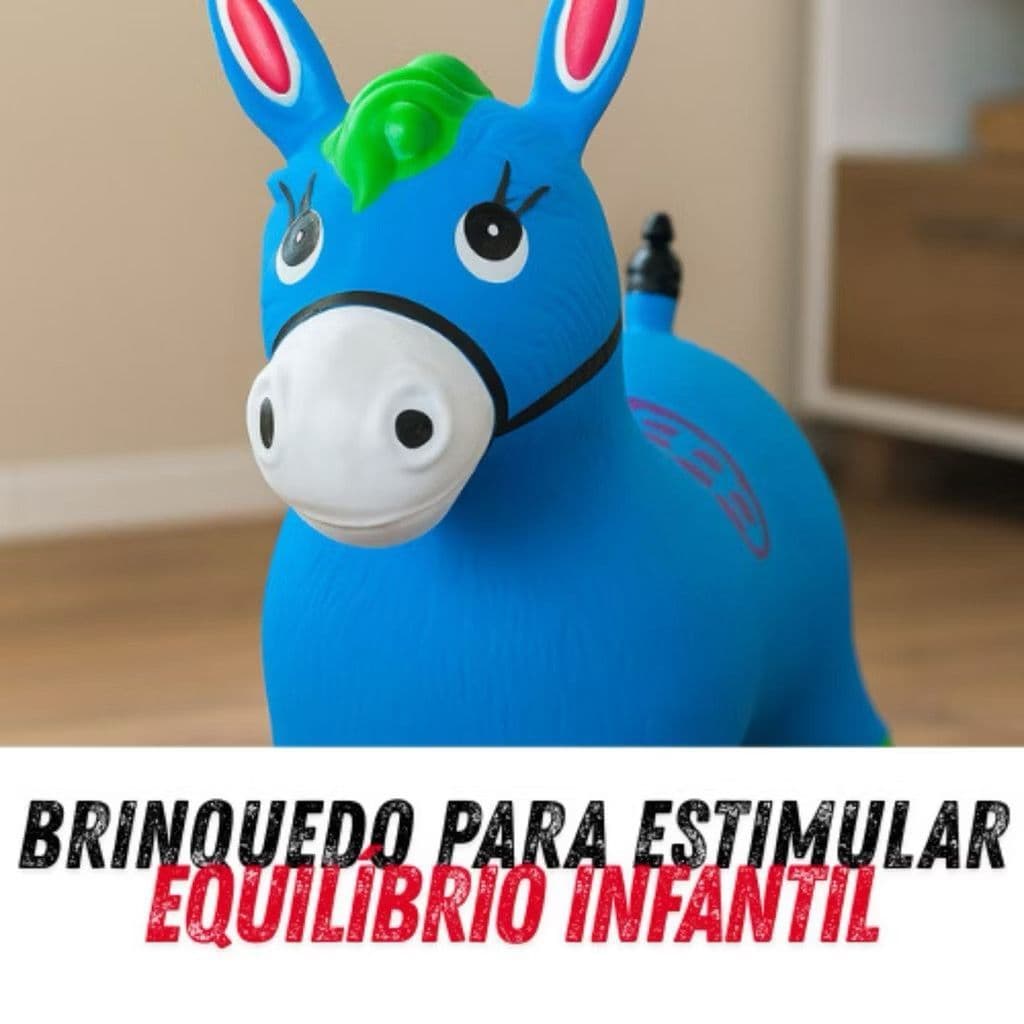 Cavalinho Upa Upa inflavel Pocoto Brinquedo Pula Pula Musica Infantil Com Musica e Led