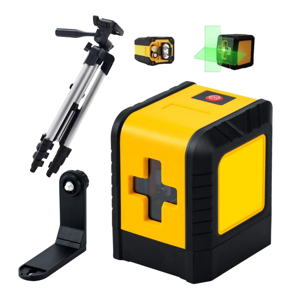 Nível a Laser Verde Profissional com Tripé Auto nivelante 2 Linhas à Bateria + Maleta