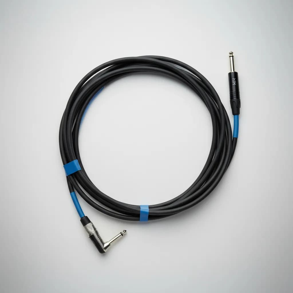 🎸 Cabo P10 Mono 90° x P10 Mono HJH – 5m Cabo Datalink Profissional 🔌