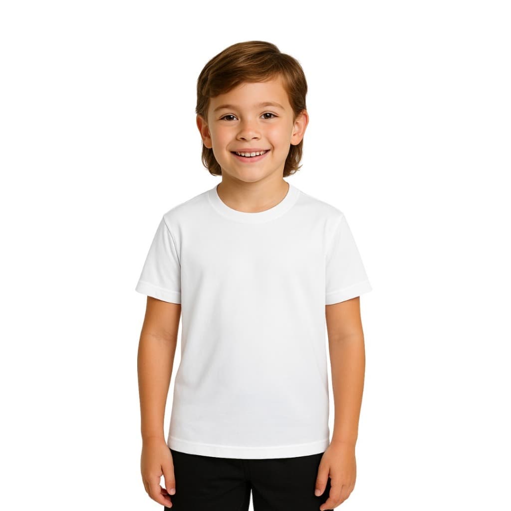 Camiseta Infantil Juvenil Masculina 100% Algodão Premium Básicas Lisas