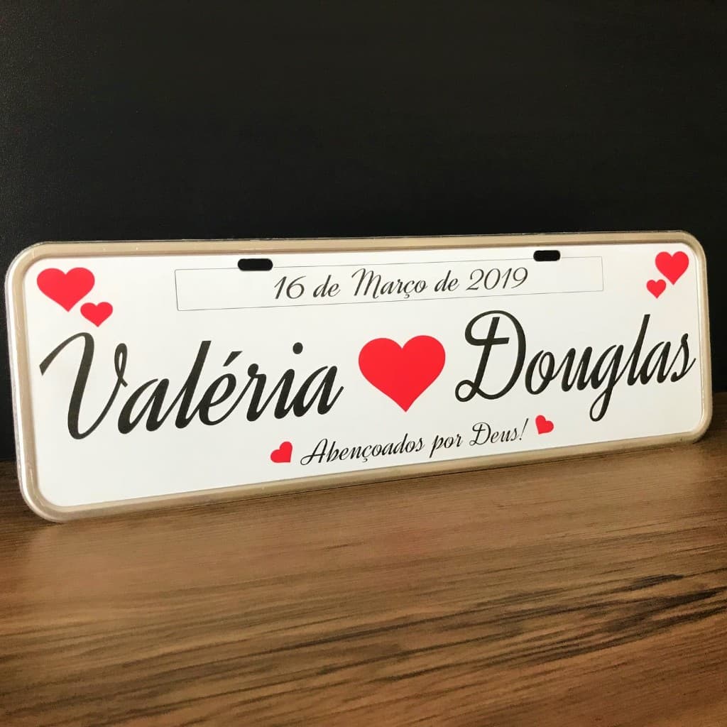 Placa em AÇO INOXIDÁVEL Personalizada em  Decoração Para Casamento Festa Aniversário Arte Exclusiva