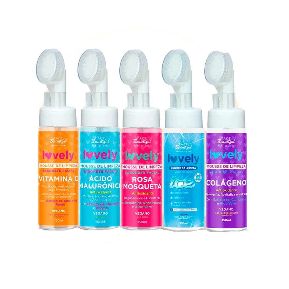 Kit Sabonete Mousse de Limpeza Facial Face Beautiful