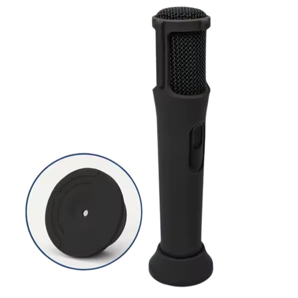 Capa de Silicone para Microfone Partybox Wireless Sem Fio - Com base e suporte