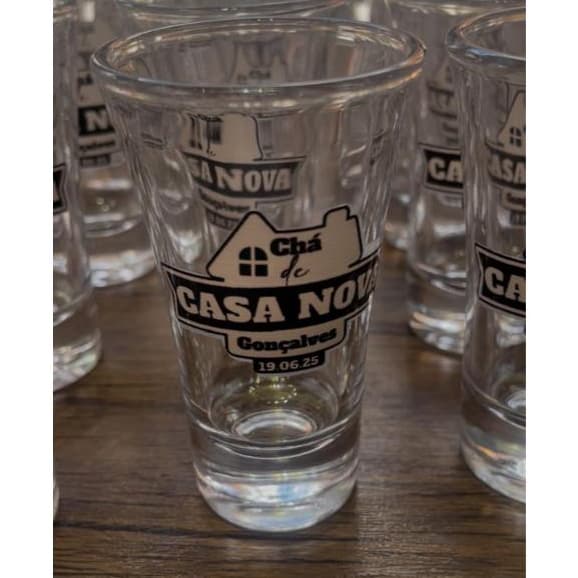 Copo de Shot Personalizado Festas Aniversarios Casamentos Eventos em Geral Vidro