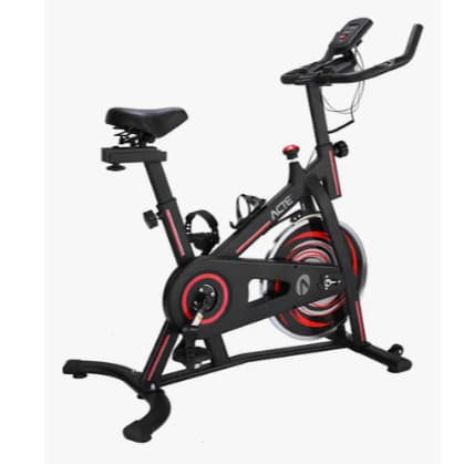 Bicicleta Spinning 6.0 E33, Cardio E Musculação, Preto - Act Preto E Vermelho
