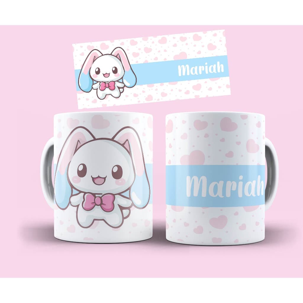 caneca cinnamoroll hello kitty friends personalizada com nome 325ml ceramica de alto brilho