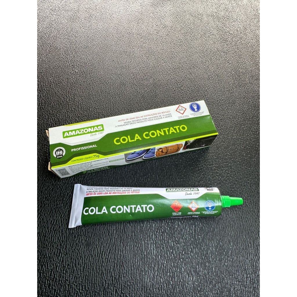 COLA AMAZONAS PARA SAPATEIRO 75G BISNAGA - USO PROFISSIONAL - IDEAL PARA COLAR SAPATOS