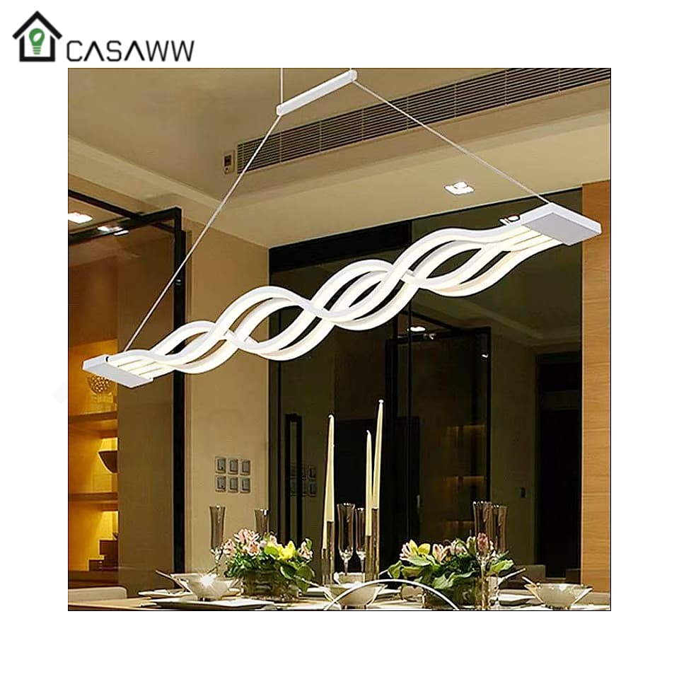 Lustre Pendente Led Espiral Ondular Dna Moderno Onda Dourado Preto 3000K Lustre Infinito Genético