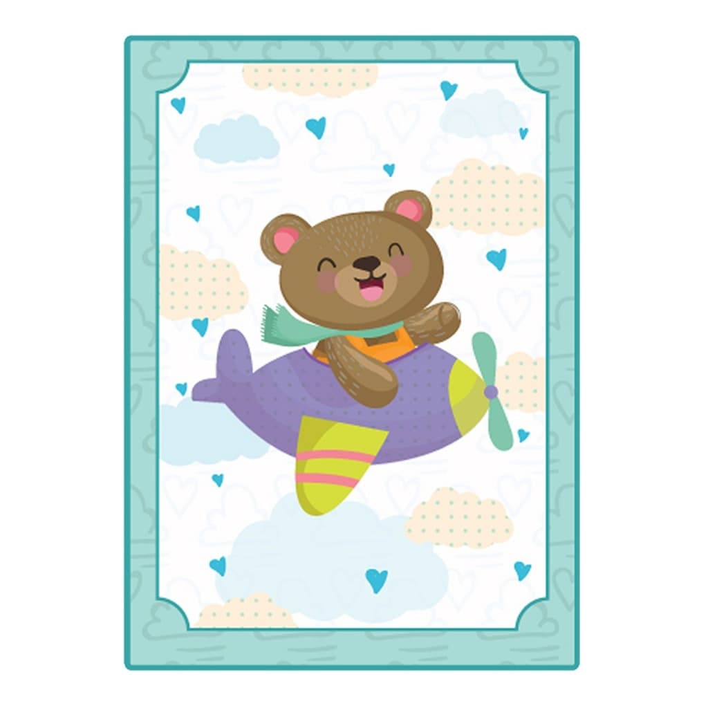 Placa Decorativa Moldura Ursinho Decoração Parede Quarto Menino Menina Infantil