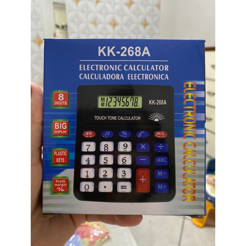 Calculadora Display Grande Eletrônica De Mesa comercial 8 Dígitos multifuncional
