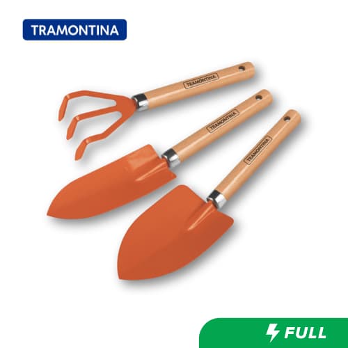 Conjunto Para Jardinagem 3 Peças Tramontina Kit Jardim Promoção