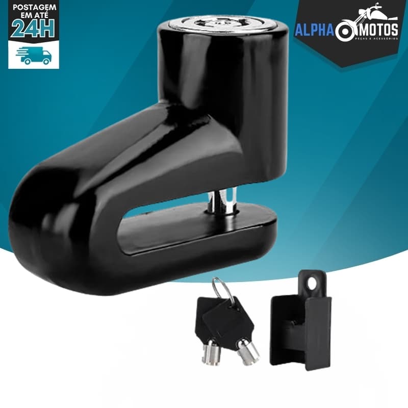 Trava Cadeado Para Disco De Freio Moto Universal 5mm