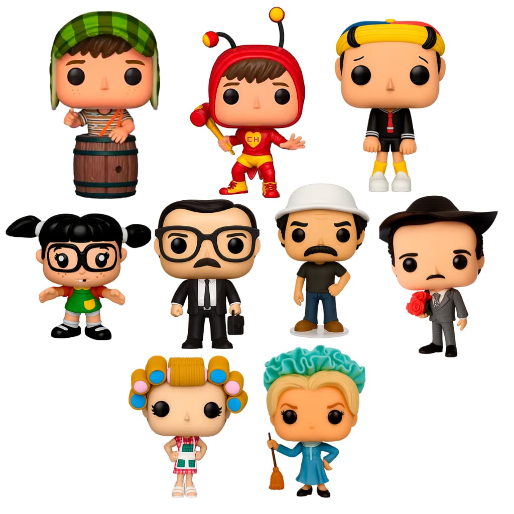 Imã de Geladeira kit Chaves Turma do Chaves e Chapolin Colorado