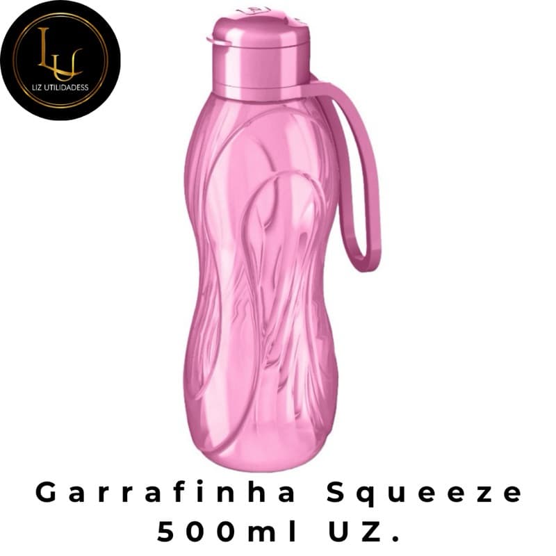 Garrafa SQUEEZE 500ml ou 1L UZ. Plástico