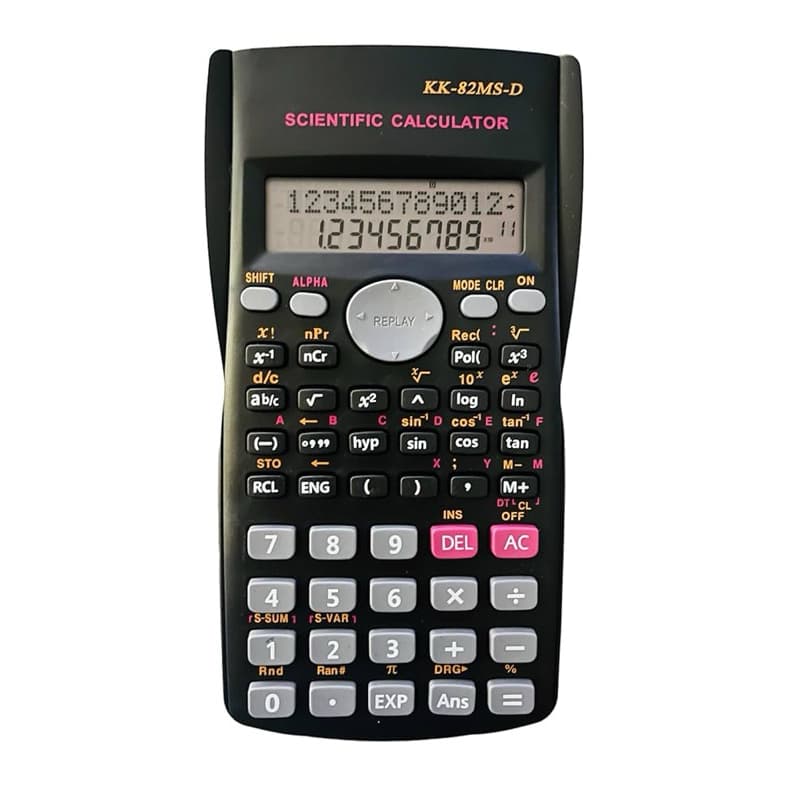 Calculadora Científica 240 funções com Capa Preta