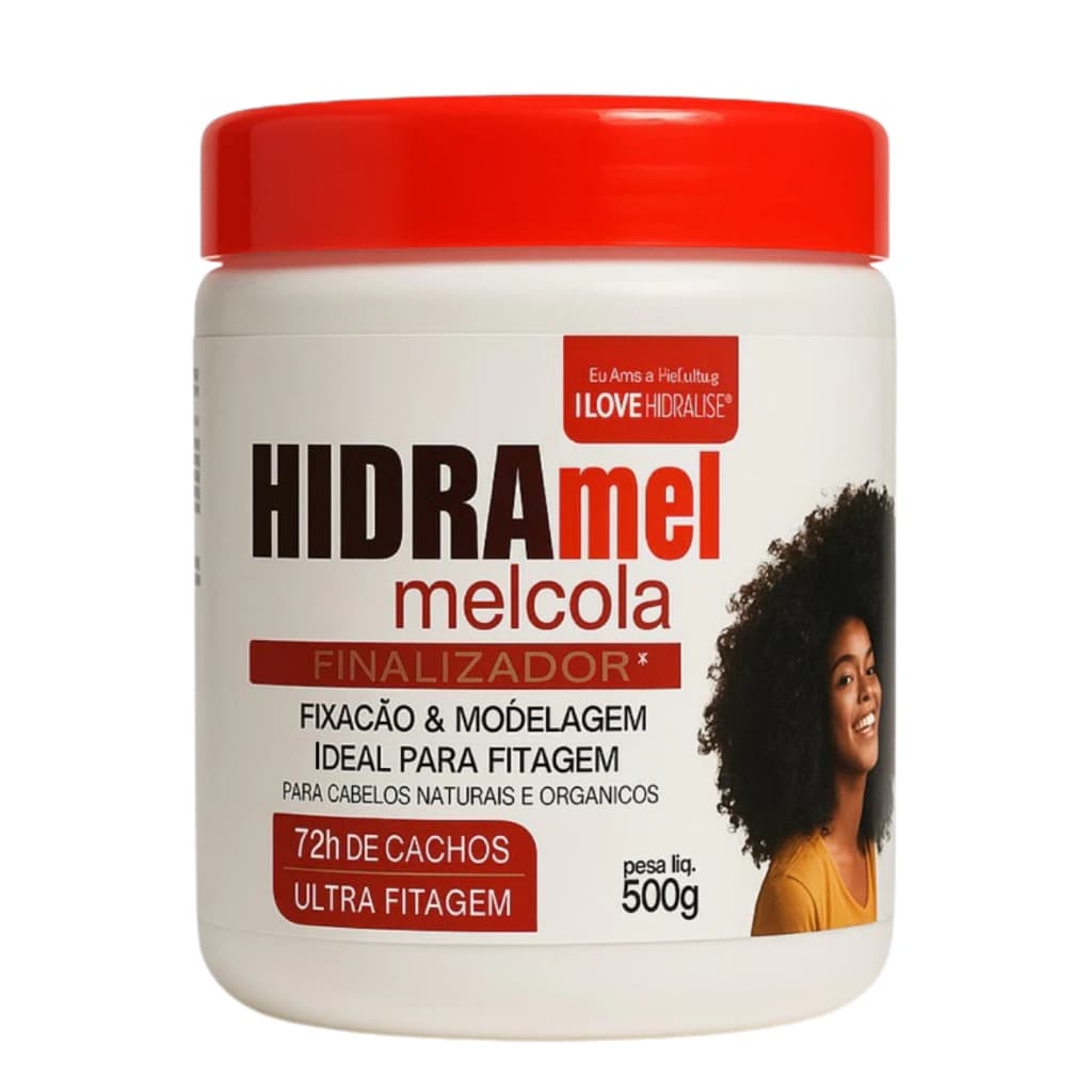 Gel Hidramel MelCola 500g Modelador de Cachos com Mel Efeito Duradouro