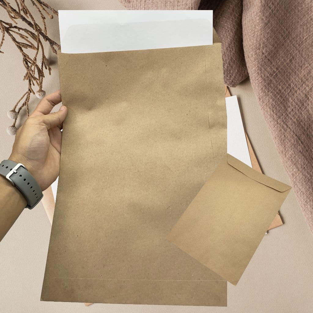 20 ENVELOPES KRAFT LISO PARDO, PARA DOCUMENTOS FOLHA A4, ARQUIVOS CURRICULO ETC 2229X324MM