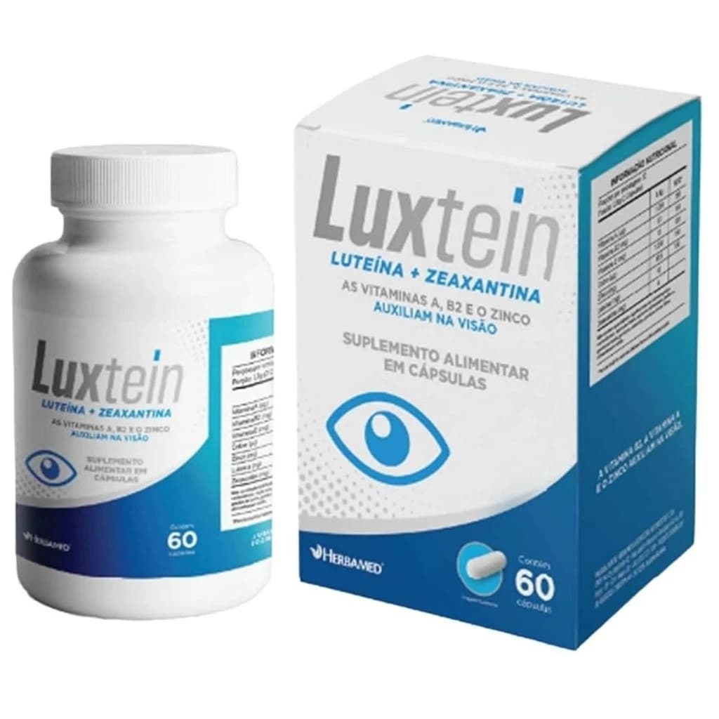 Suplemento Luxtein Luteina + Zeaxantina C60 Visão Herbamed
