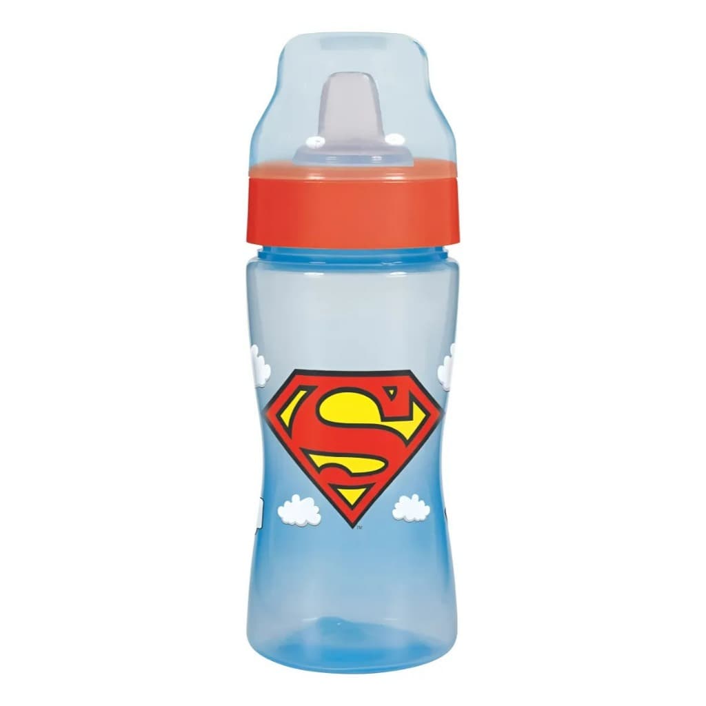 Copo Com Bico Flexível Treinamento Super Man 330ml