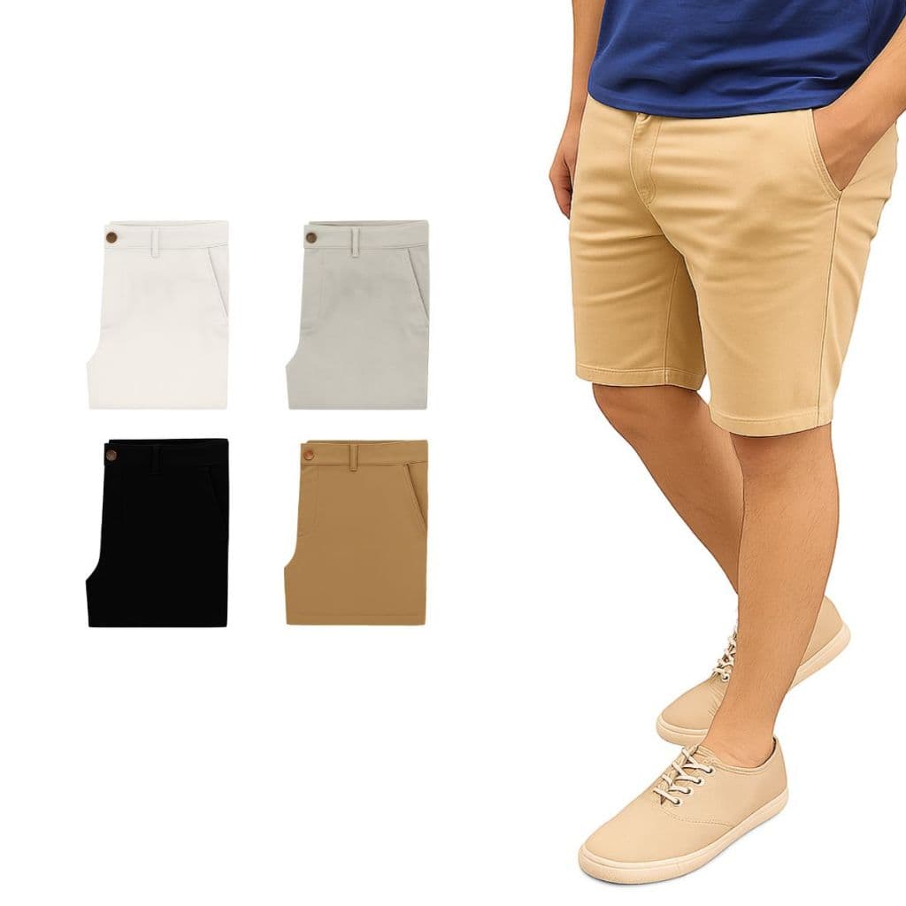 Bermuda Masculina Sarja Casual Super Conforto Dia a Dia Casual Pronta Entrega Social Brim
