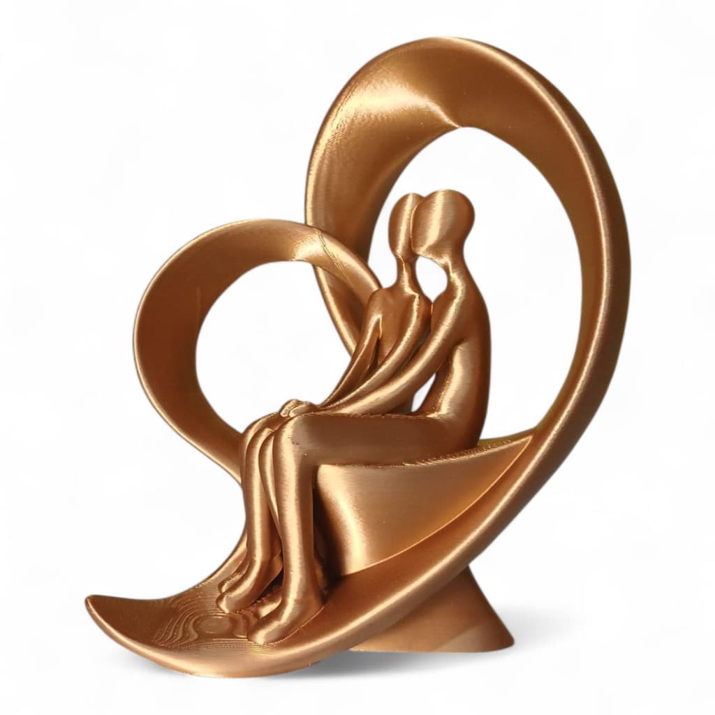 Estatua Minimalista Decoração Presente Família Amor União Casal