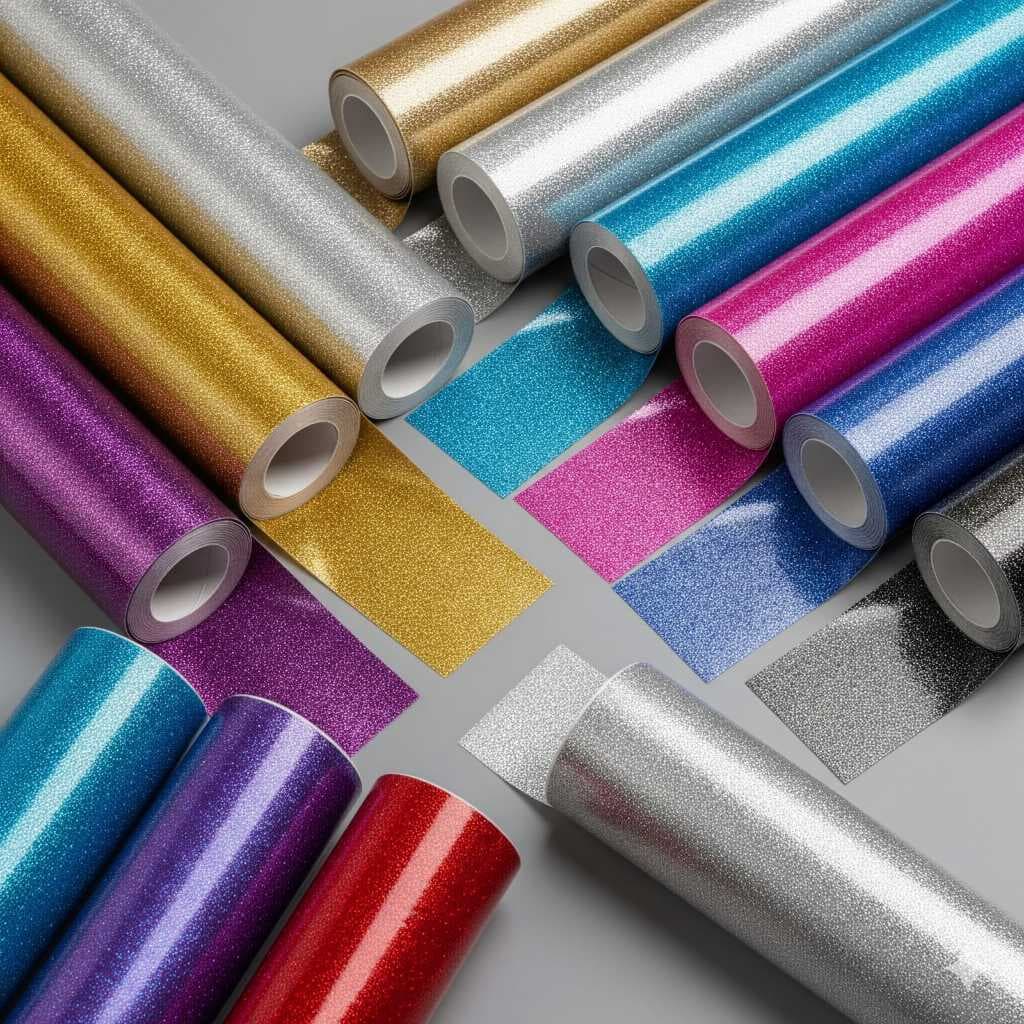 Papel Adesivo Contact Autocolante Glitter Diversos 45 Cm x 2 Mts