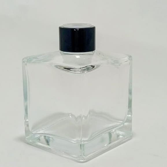 Difusor Frasco Vidro Aromatizador  Cubo 150ml-Kit com 6 ou 12 unidades.